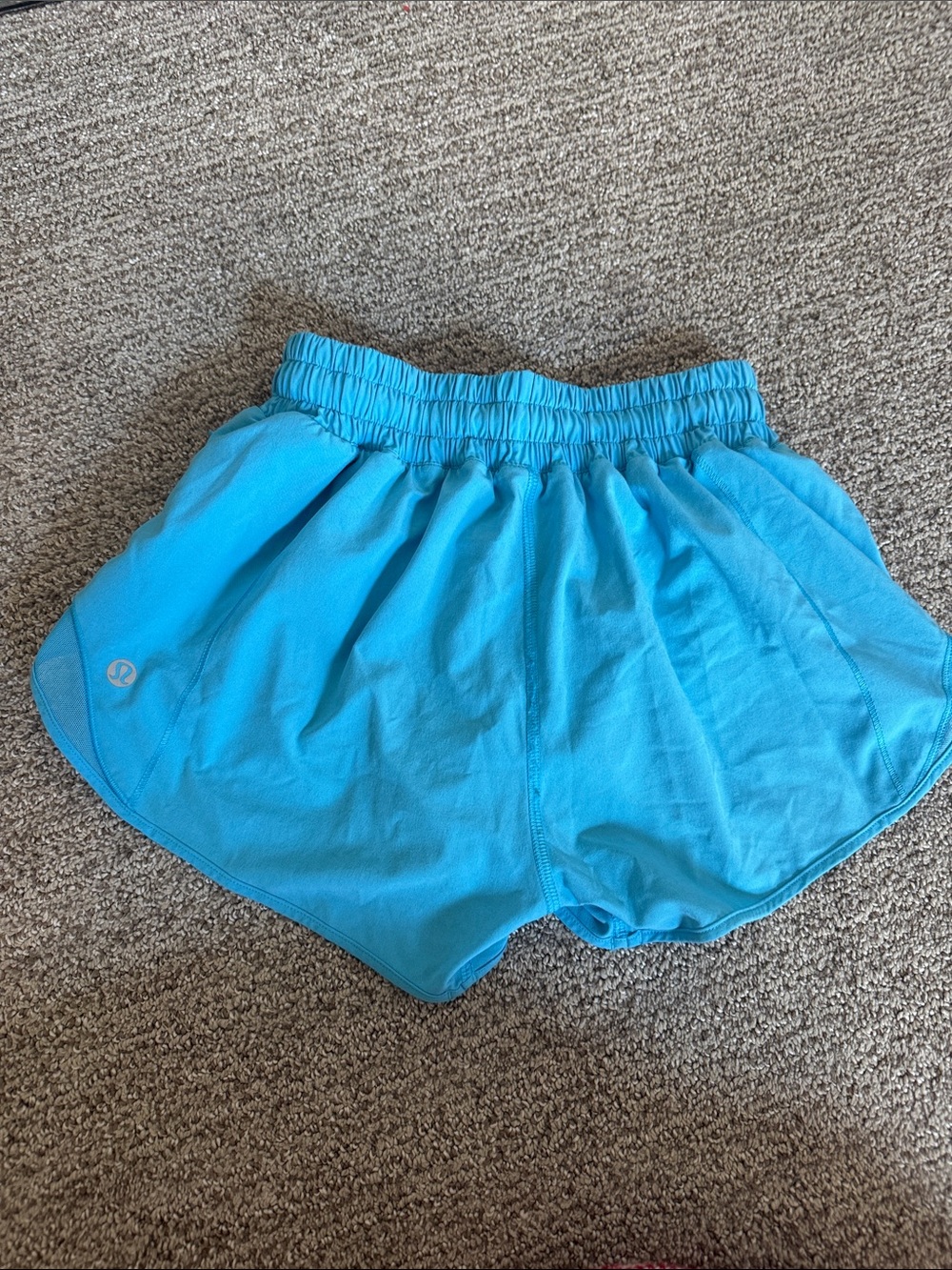 lululemon athletica Bright Turquoise Run Shorts